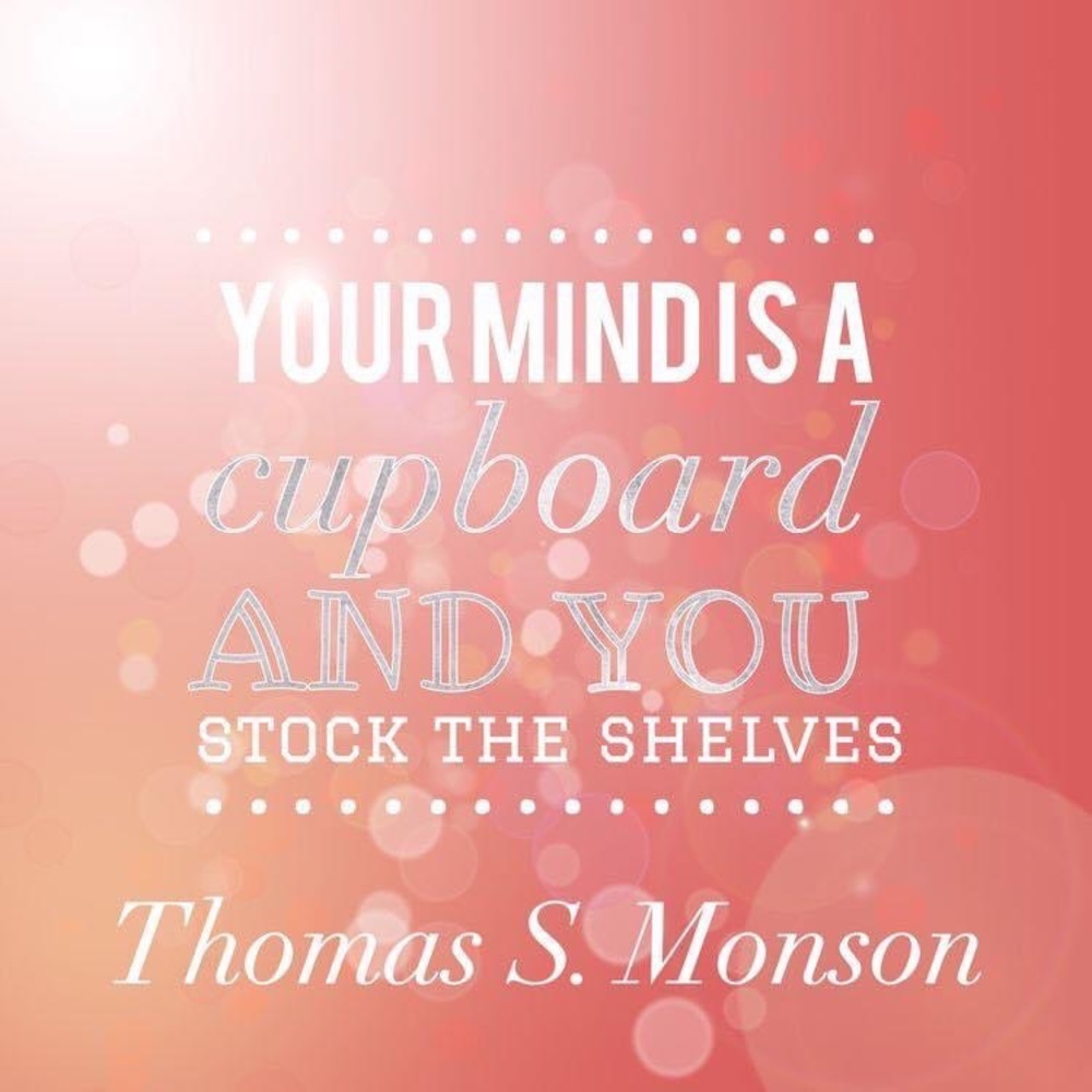 Fill it with Jesus! Read and immerse in his word!